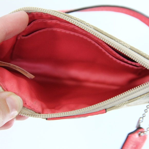 Coach Signature Logo Wristlet Clutch Travel bag - Picture 7 of 8